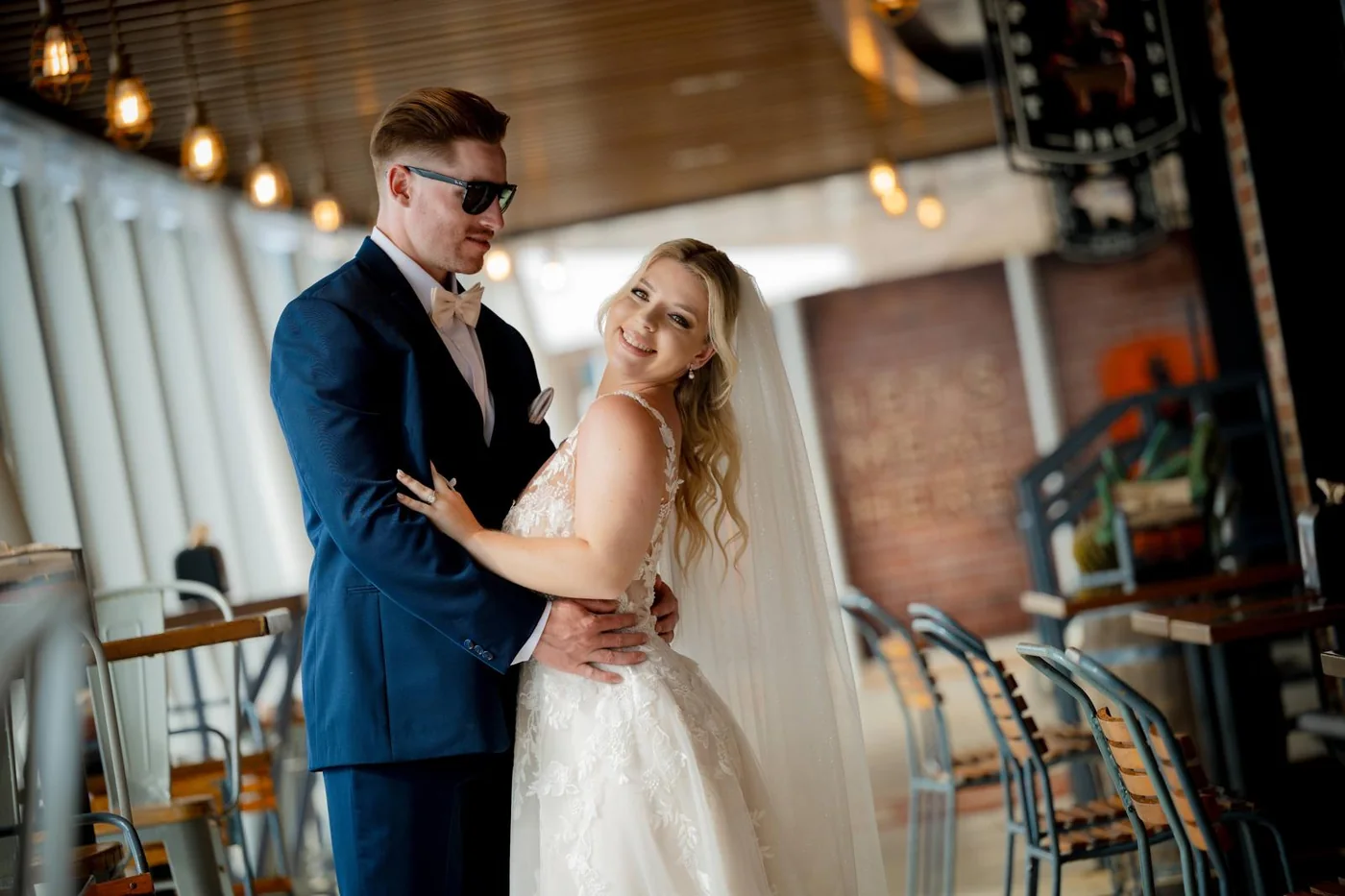 Cruise wedding portrait